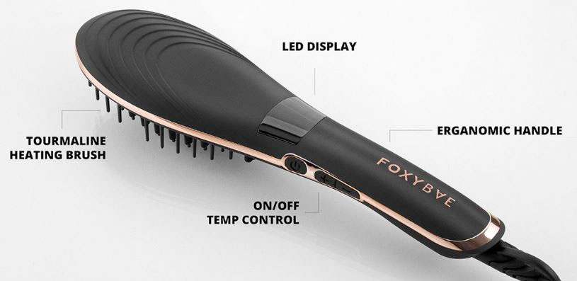 FoxyBae hair brush straightener