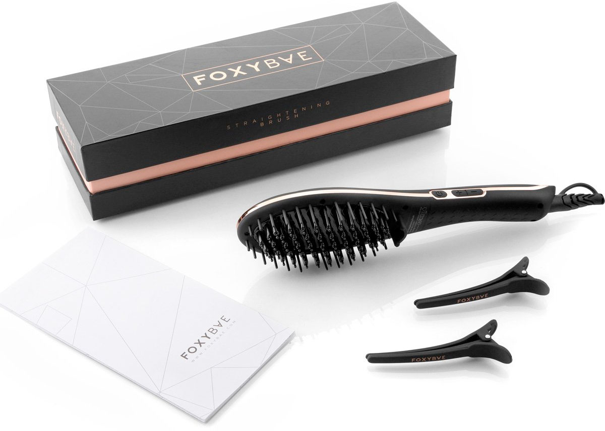 Foxybae hair straightening brush