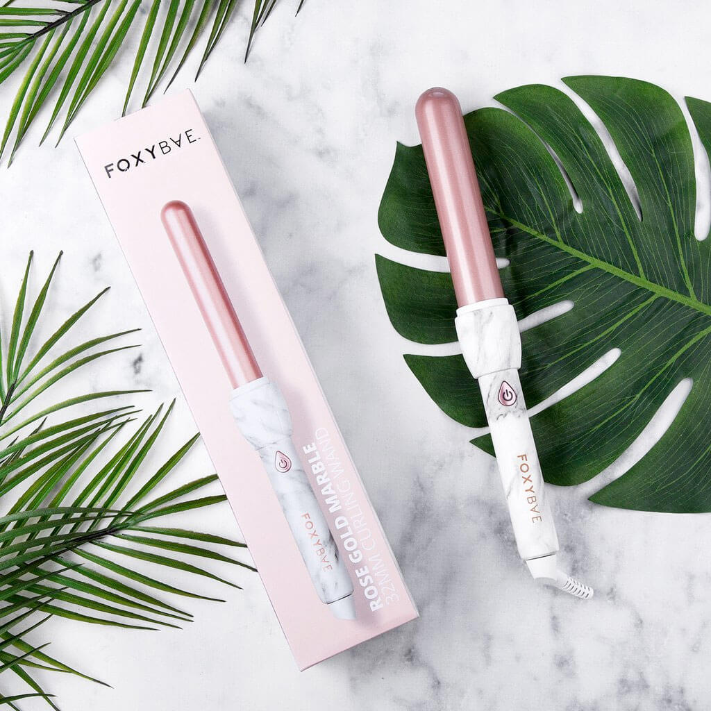white marble curling wands