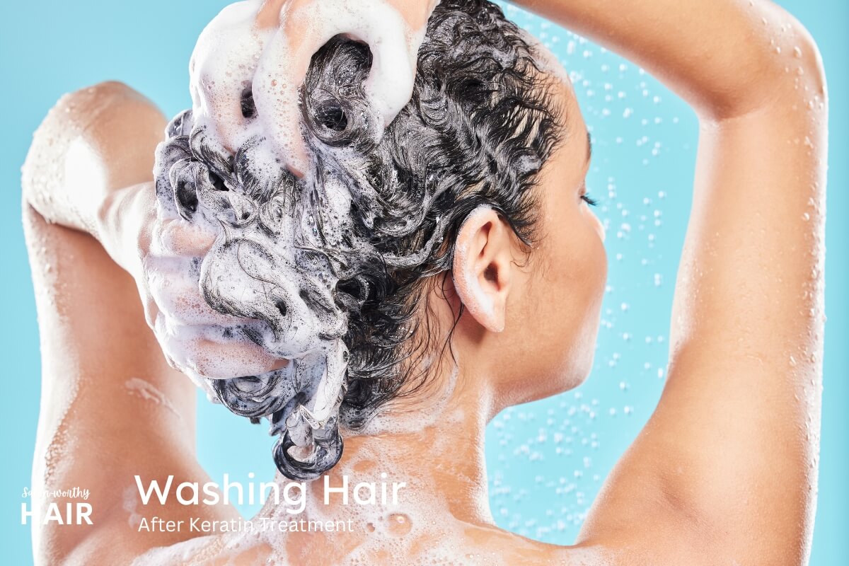 instructions on how to wash hair after keratin treatment