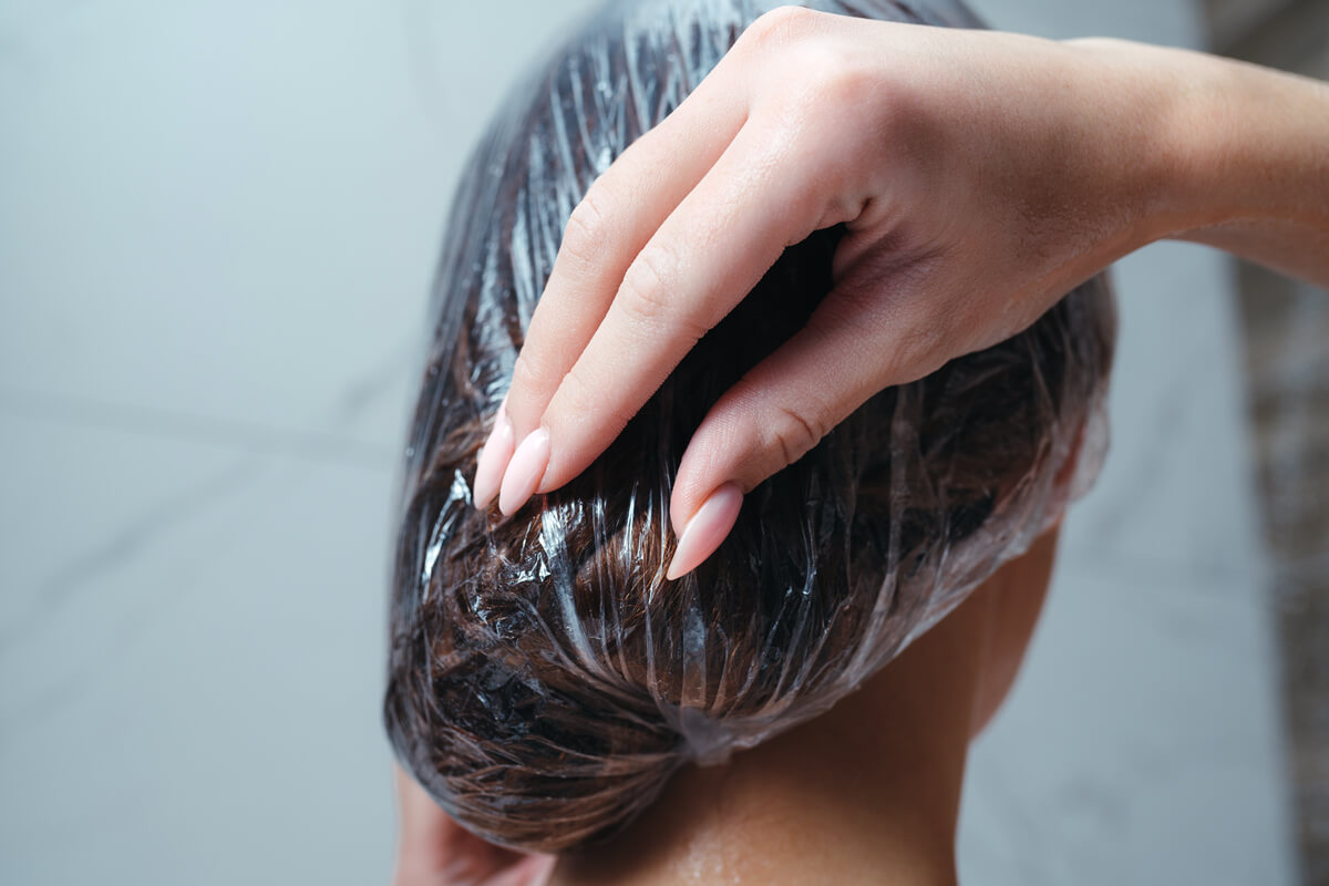 bagging whole head of curly hair hat hair turban for moisturizing