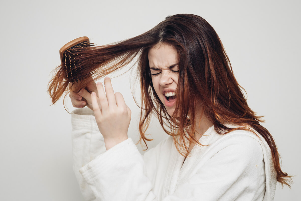 natural hair getting tangled