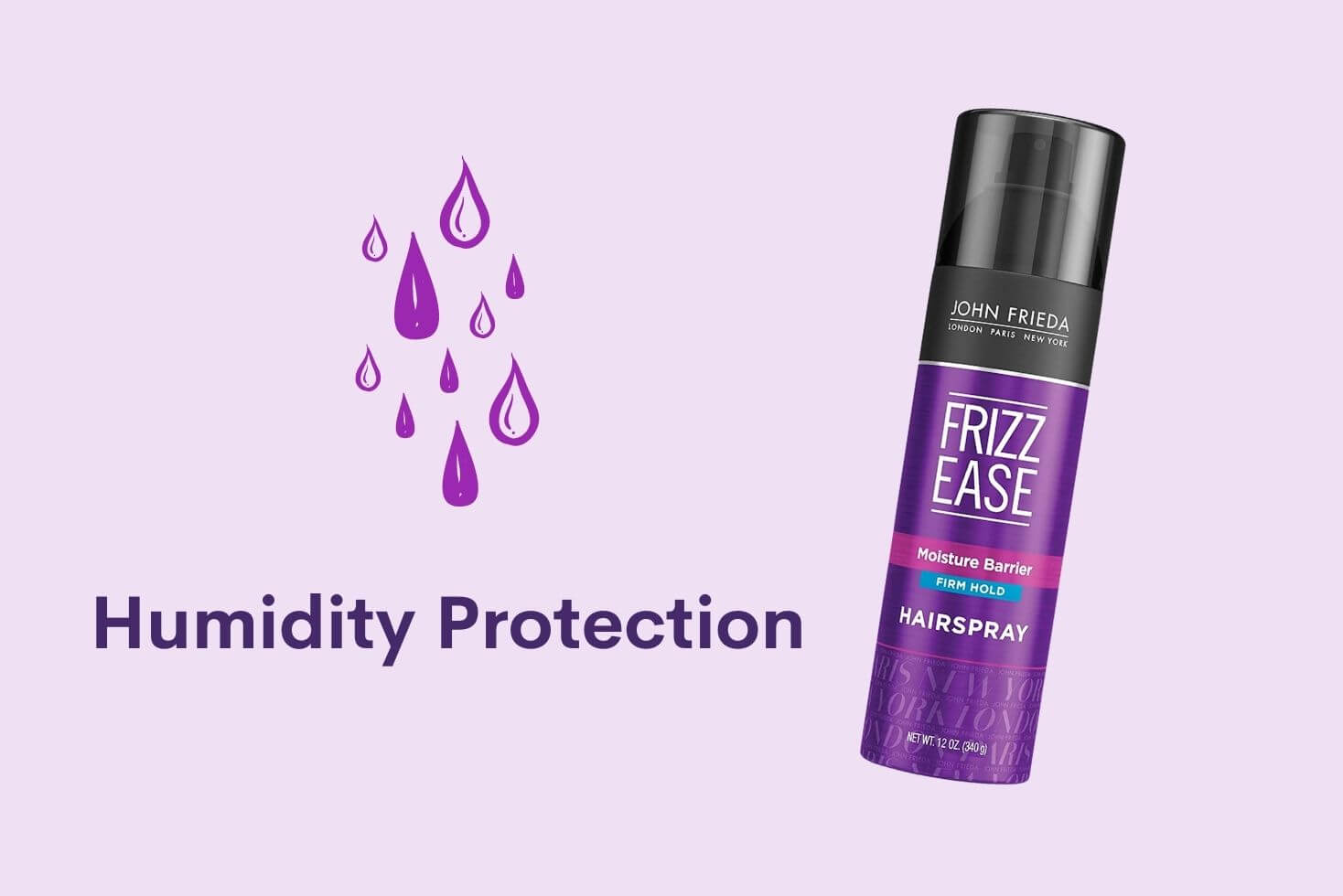 Frizz Ease Moisture Barrier Firm Hold Hairspray frizz ease is not a thick sticky spray