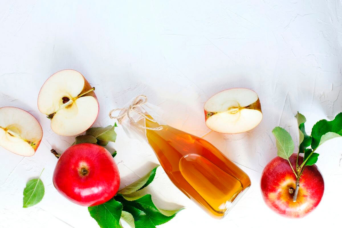 pour apple cider vinegar on your hair as a rinse