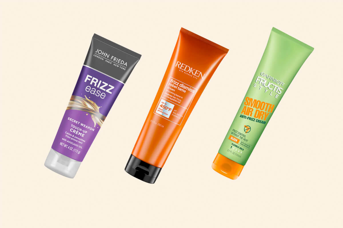 solution to pat down top frizz cream to fix top layer frizz