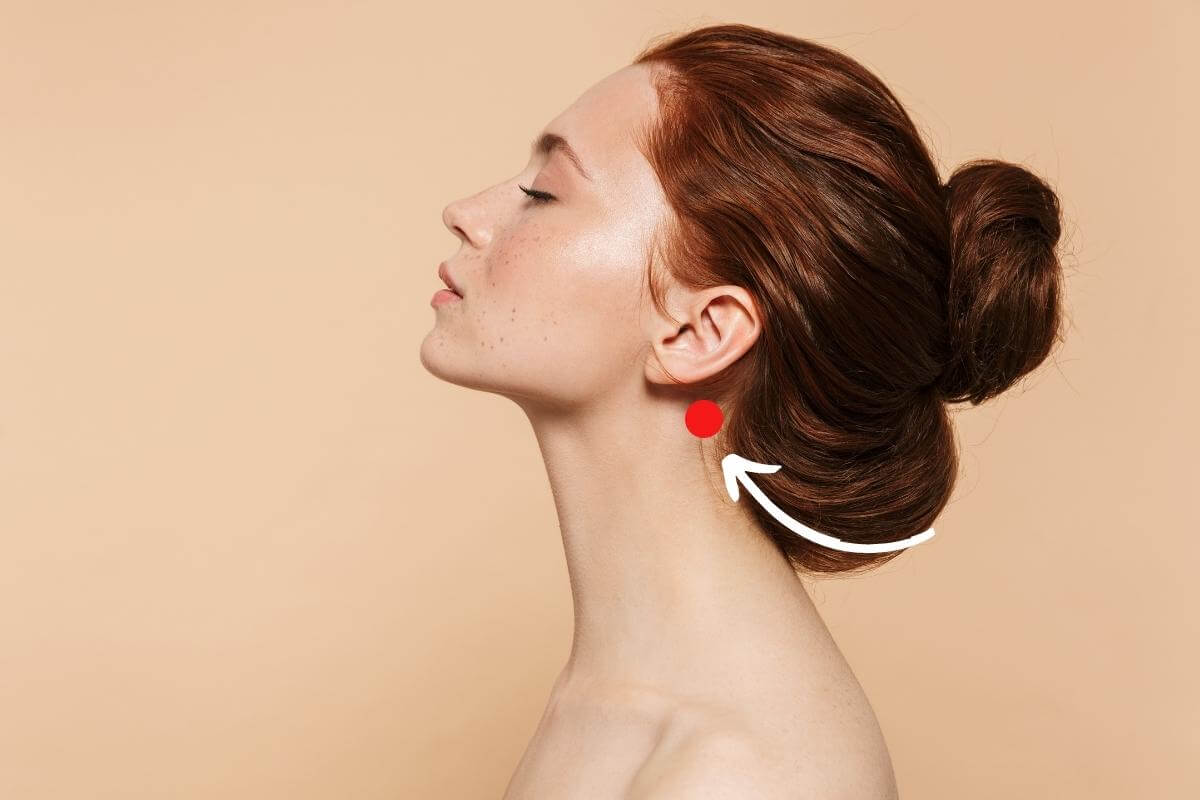 how to do patch test behind ears