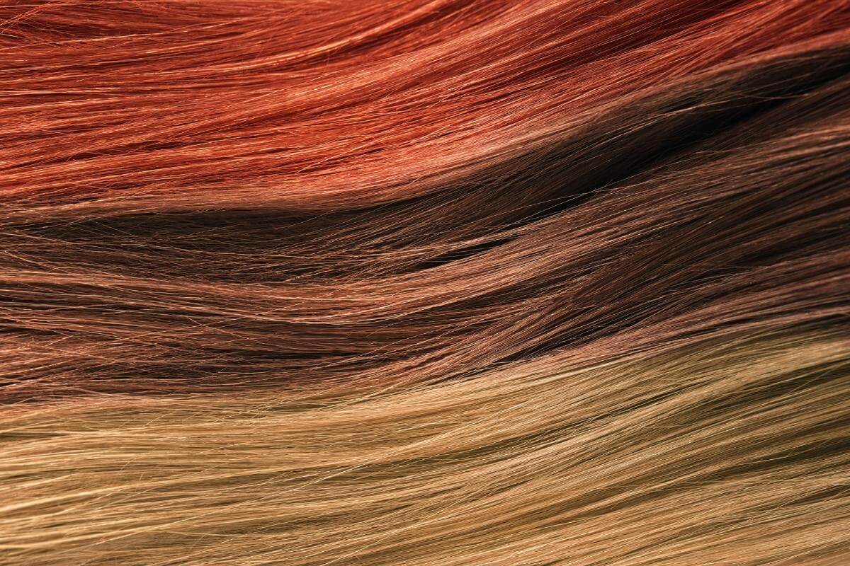 specific shade of hair dye red hair blonde