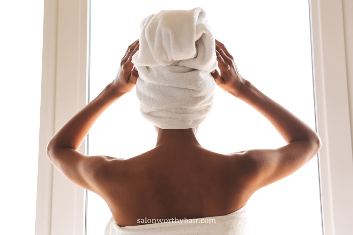 improve hairs health and curl formation with plopping