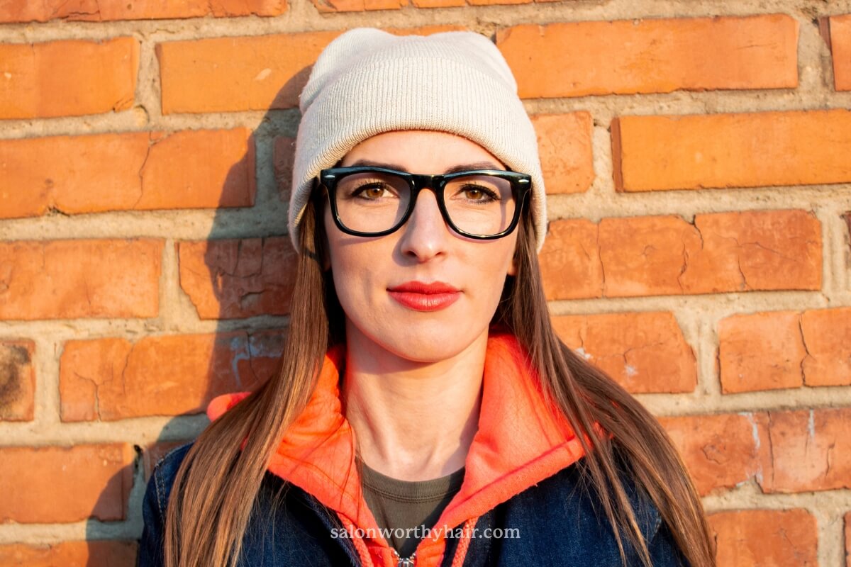 preventing hats and beanies from creating frizz in the hair