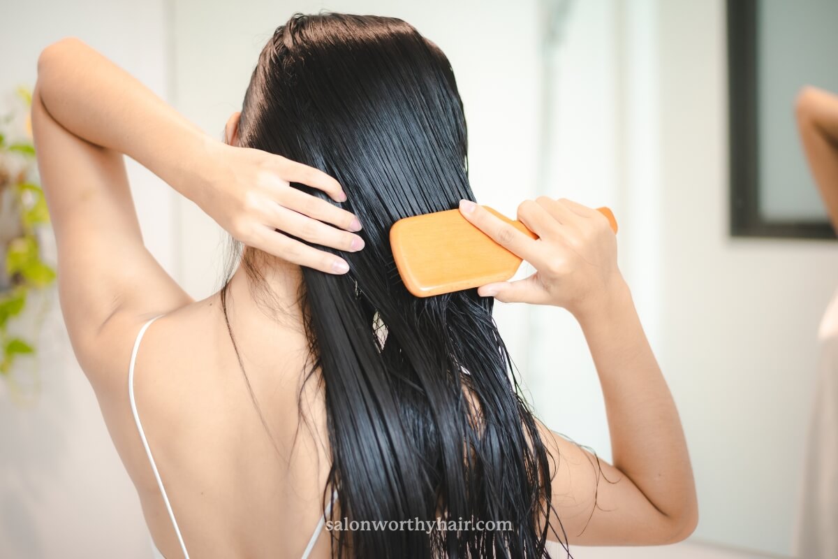 how to prevent frizzy hair when brushing or combing