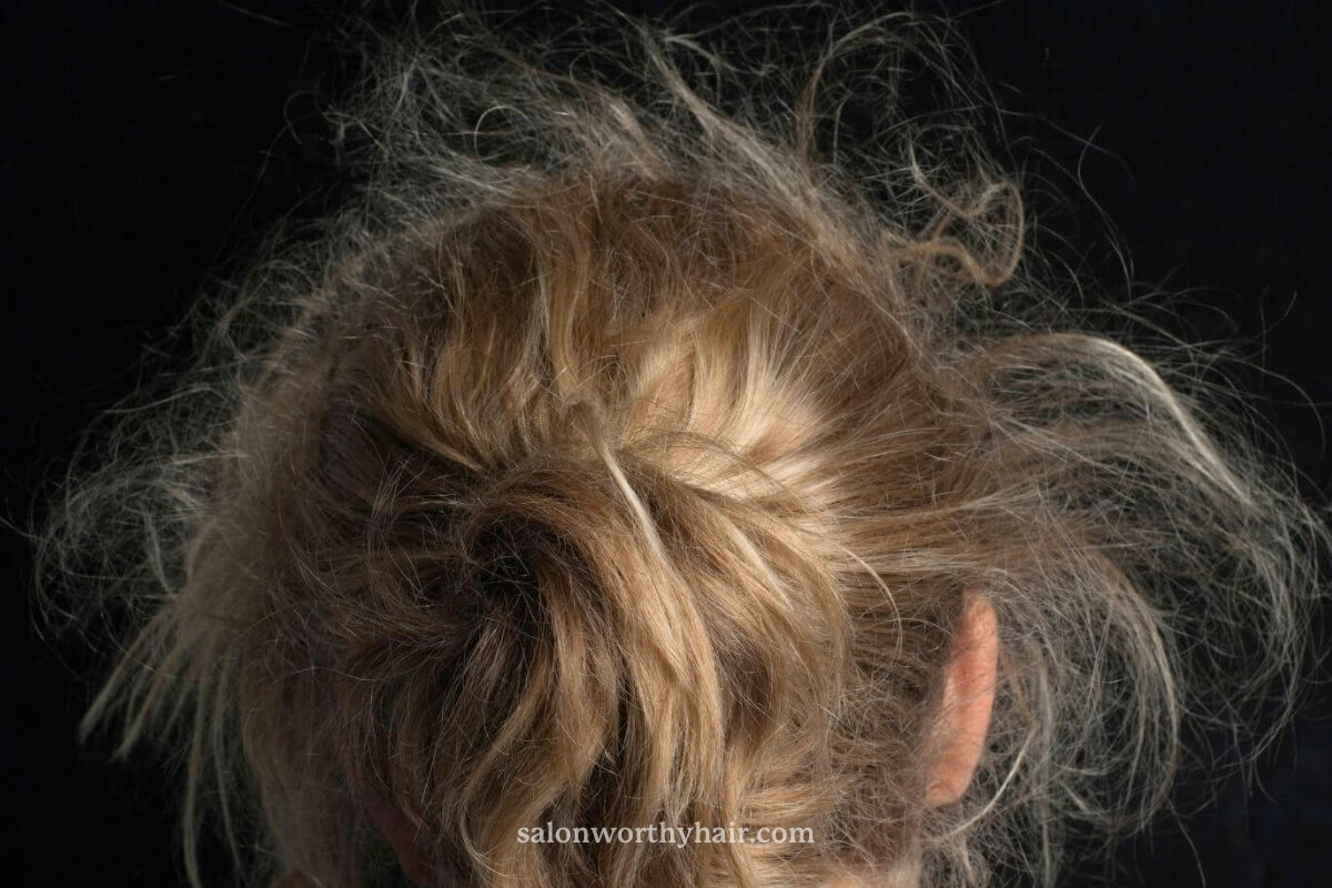 to tame frizzy hair on the crown use creams and serums