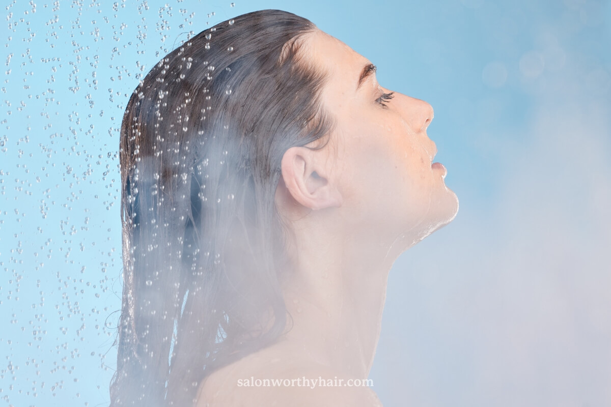 hot water can trigger the scalps oil production