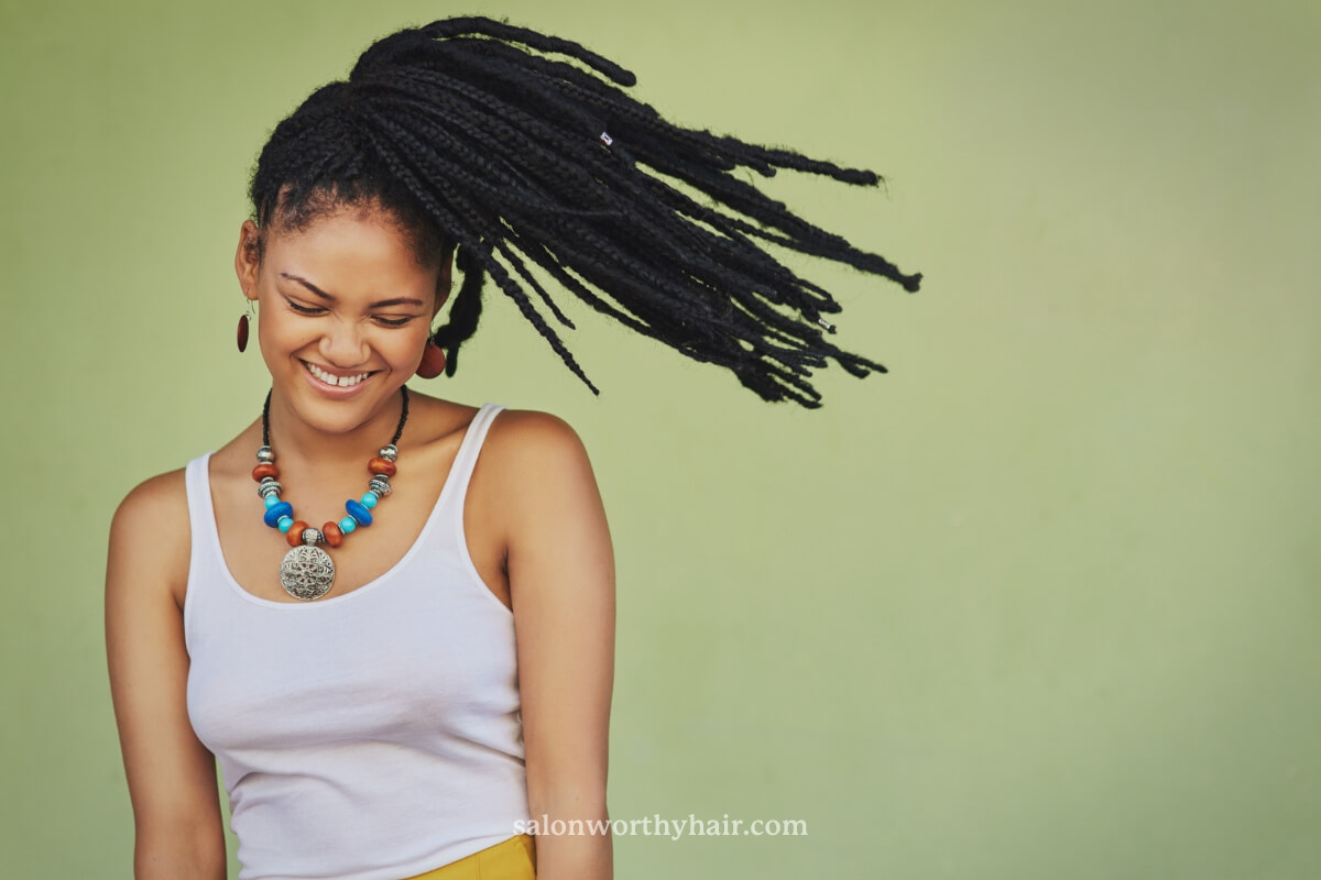 how to make faux locs less frizzy by preventing too much friction and pressure on them