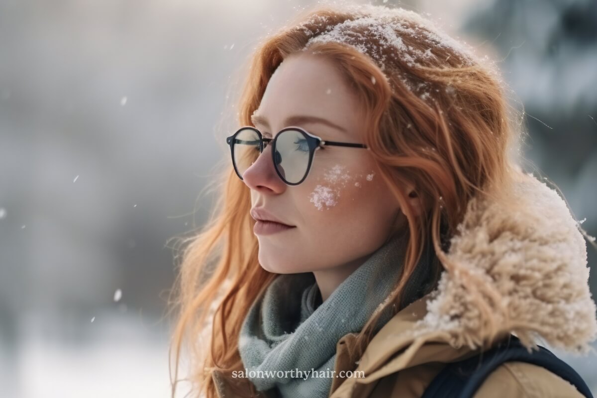 dry cold weather can cause exterior frizz on any hair type