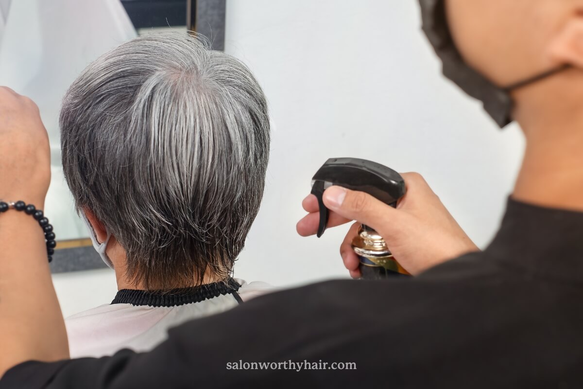 hair yellowing can be easily fixed in a hair salon with the help of a hair colorist or hairdresser