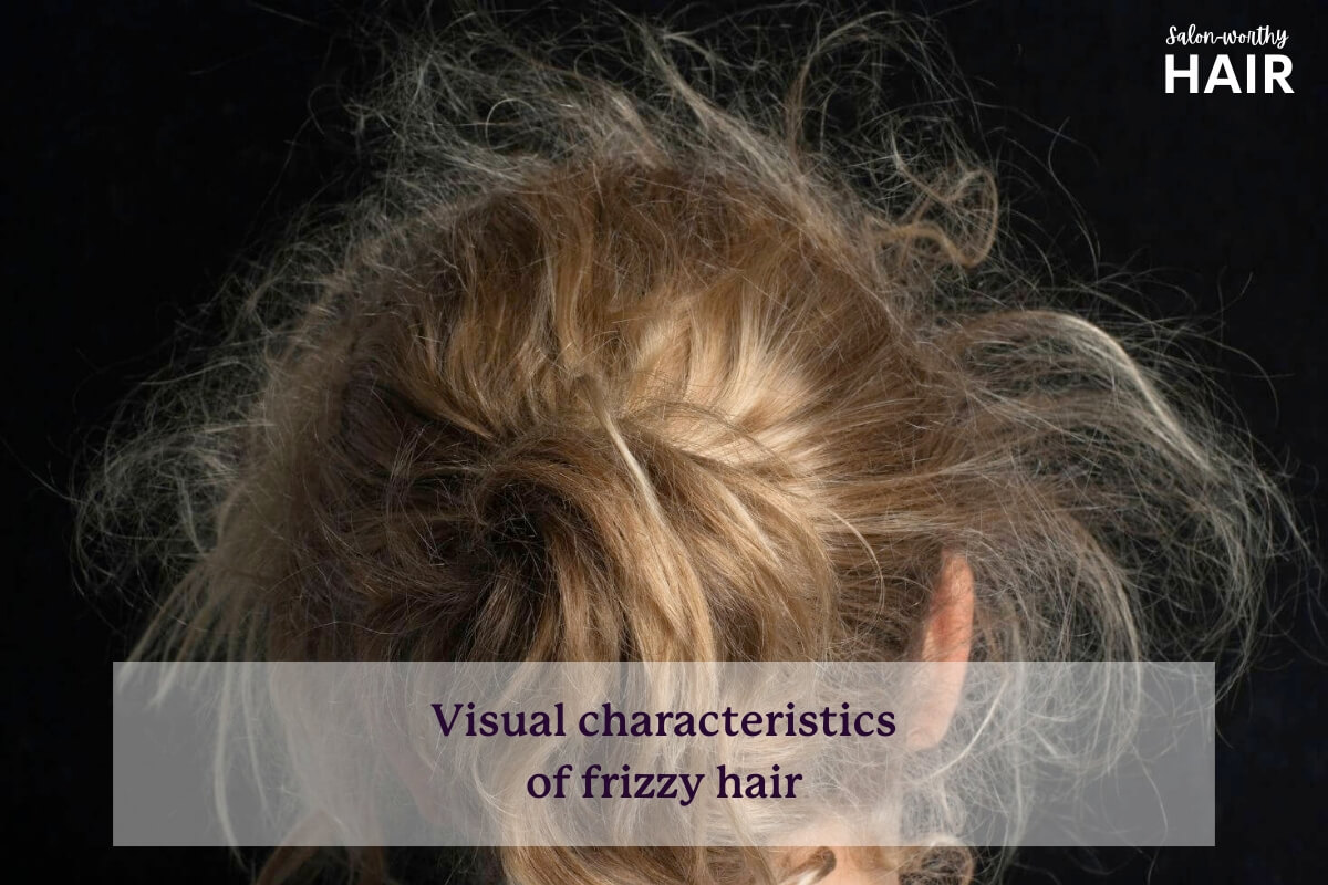 photo showing appearance of frizz