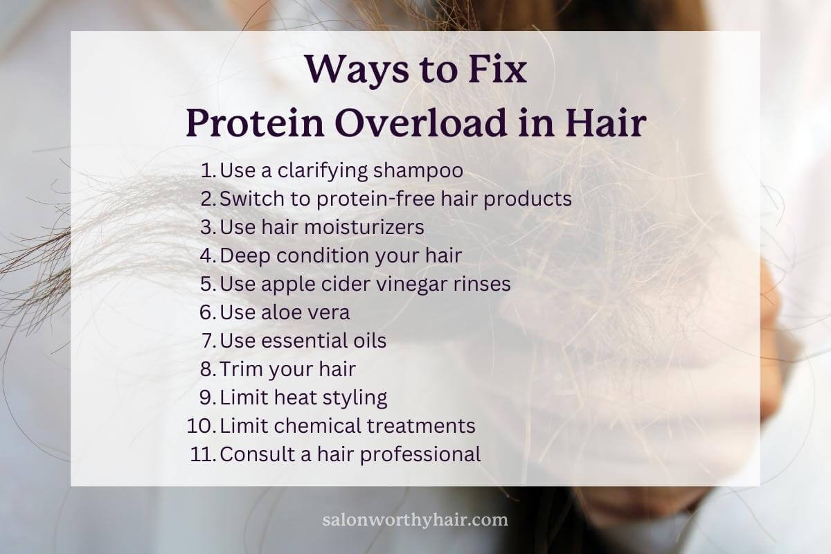 how to fix protein overload in hair