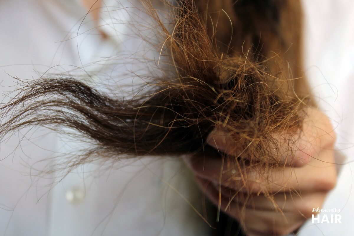 damage makes hair unhealthy and weak, causing frizz