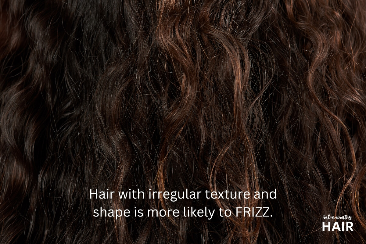 smooth hair vs. rough hair structure texture