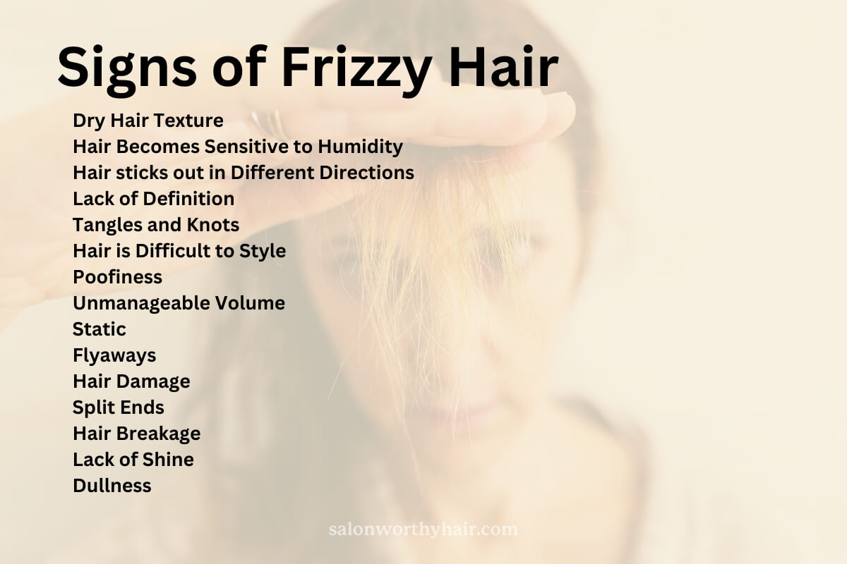 signs of frizzy hair to look for