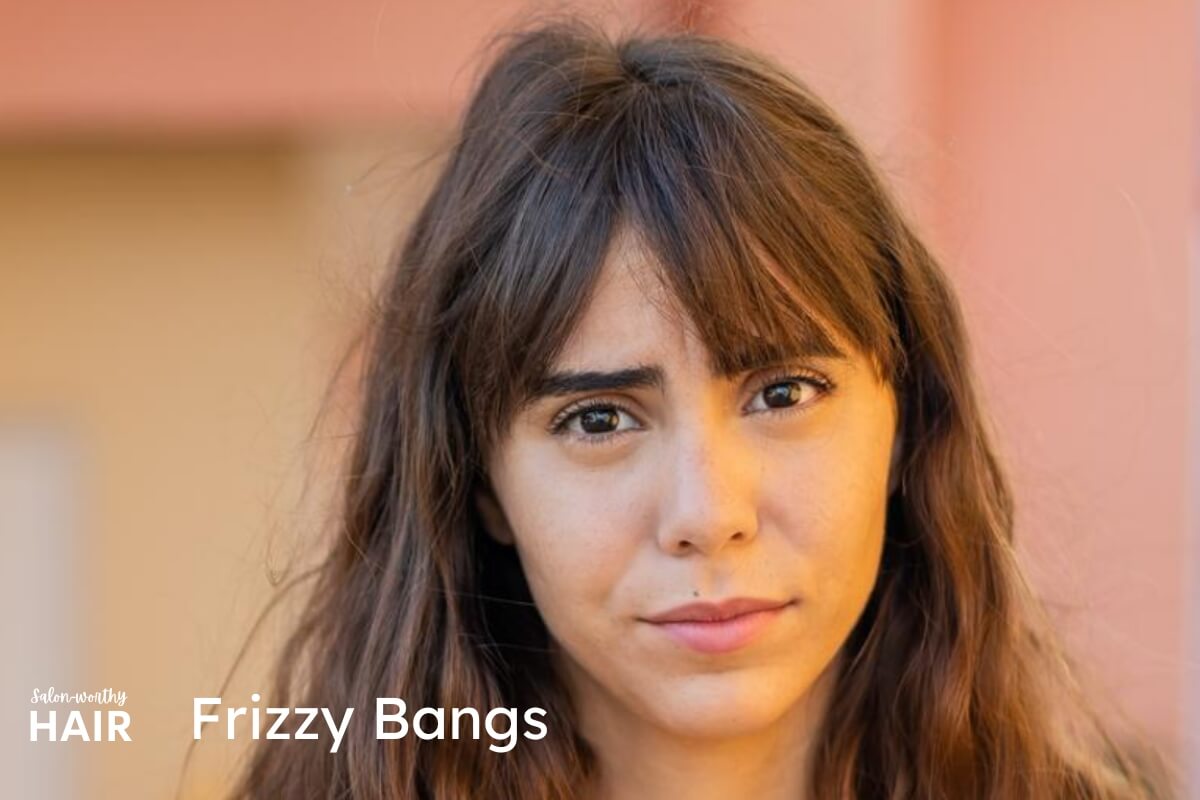 fringes and bangs frizziness occur because of frequent manipulation