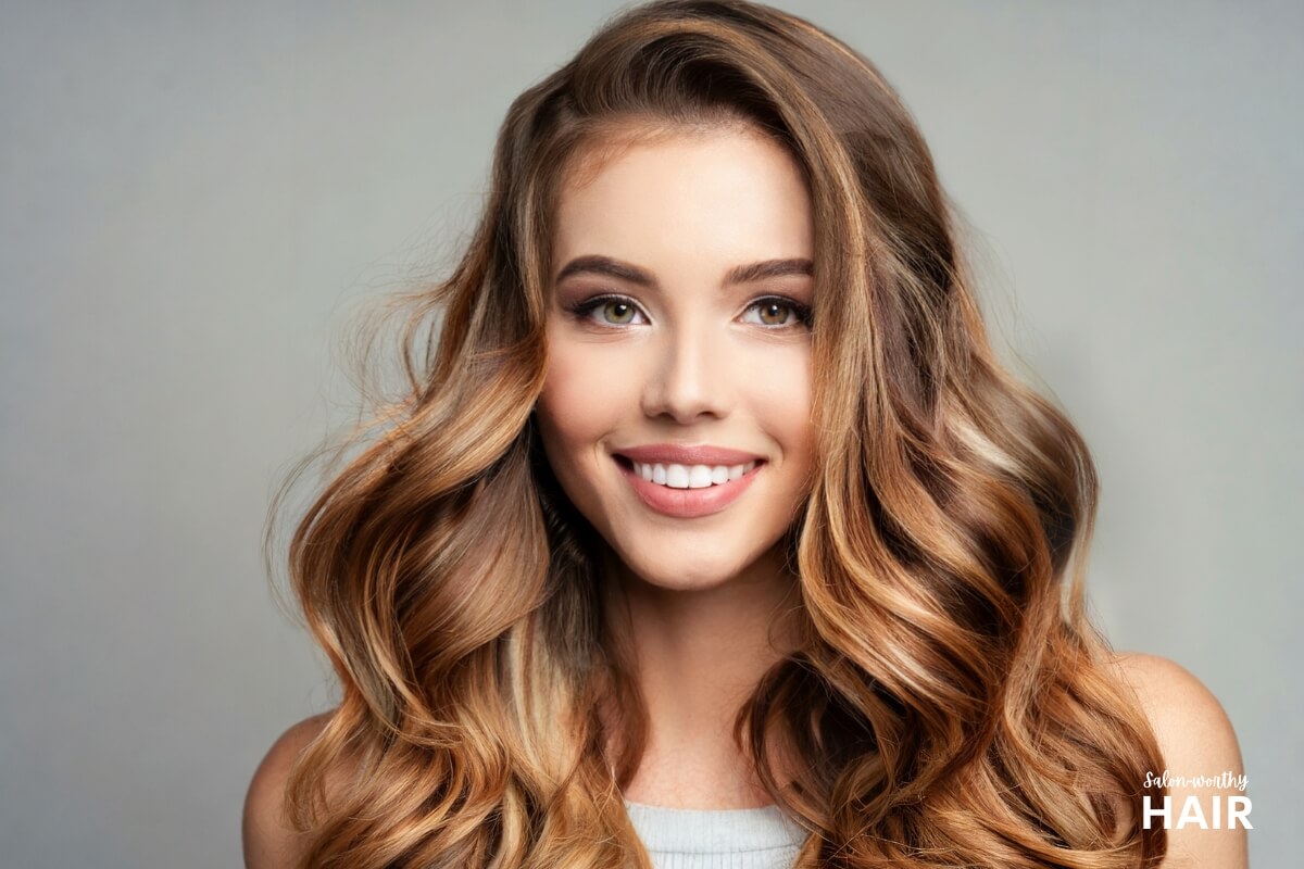 Chestnut blonde is a warm blend of blonde and light brown with subtle reddish undertones