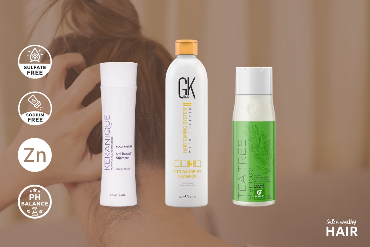 list of anti-dandruff shampoos without sulfates that are safe for keratin-treated hair