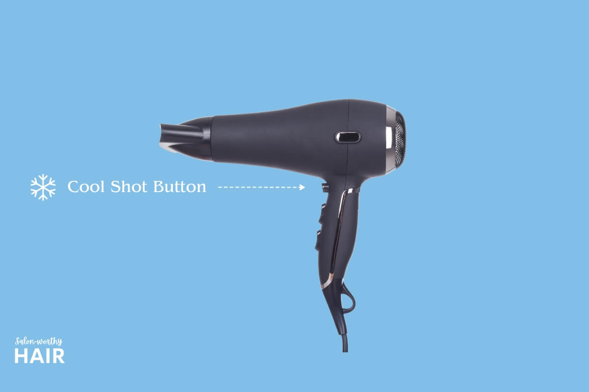 Cool air feature from hair dryers are excellent for taming flyaways and static